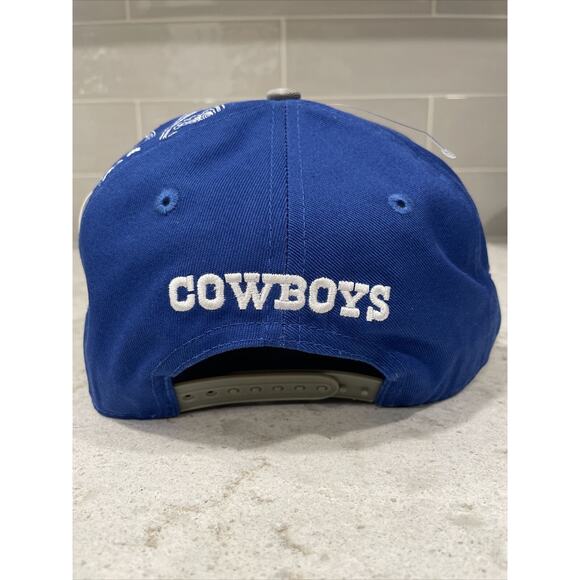 DALLAS COWBOYS Hat True Brvnd X Upside Down Royal Blue Paisley Snapback Cap NWT - Picture 4 of 9